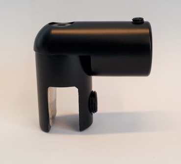 SBA16-Set Glas/Wand, 90°  BL schwarz matt, L = 1300 mm