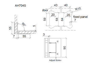 AHN 704S.BL  schwarz matt *Matara