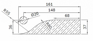 Preview: BT 20.BL schwarz matt