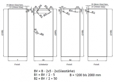 S-200 - Set U  PC, L = 2000 mm
