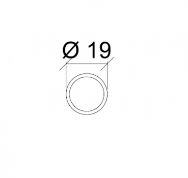 SBA19-Stange  L = 2000 mm