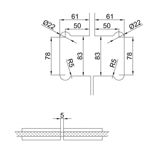 HH 103-Set für 100 kg.V2A