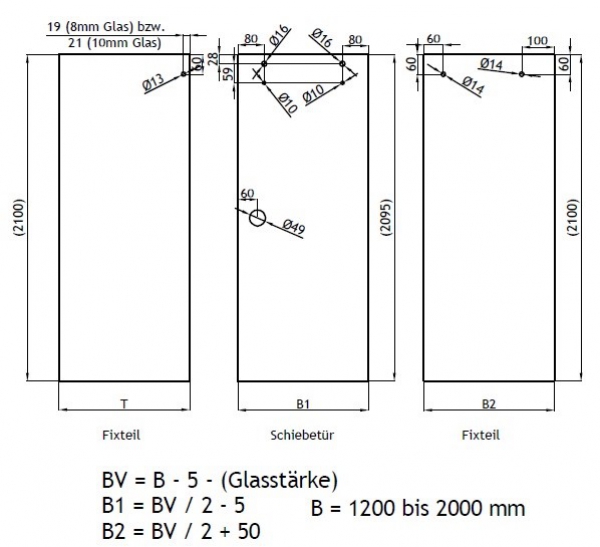 S-180 - Set C2Fix  PC, L = 1800 mm