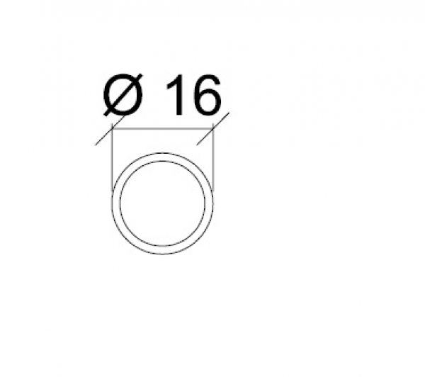 SBA16-Stange L = 1000 mm