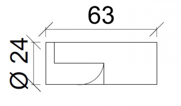 SBA16-W-ADJ.BL schwarz matt