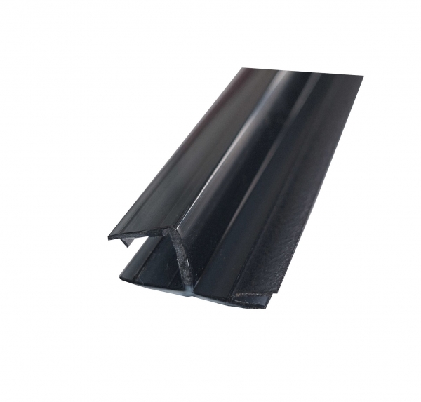 WS F1-GR für 6/8 mm Glas, L = 2000 mm, grey